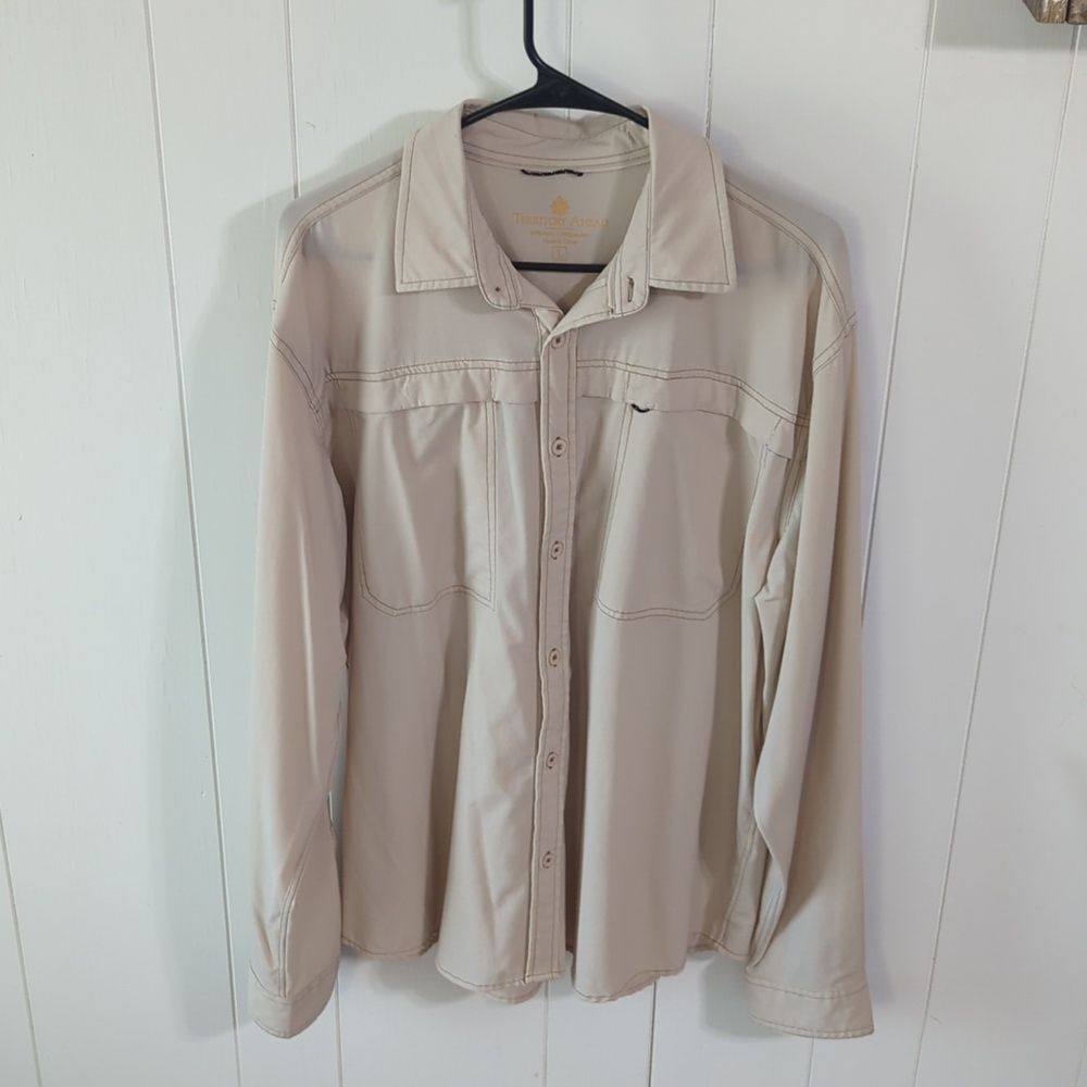 The Territory Ahead Long Sleeve Summer Breeze Nylon Shirt Men's L